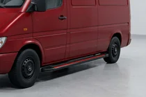 Volkswagen LT 1995-2006 Praguri Laterale Maya Red (2 buc, Aluminiu) Ampatament Lung foto 1