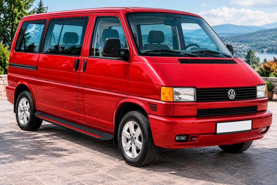 Volkswagen T4 Caravelle/Multivan 1990–2003 Praguri Laterale Maya Red (2 buc, Aluminiu) Foto 1