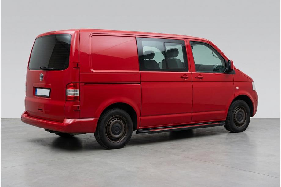 Volkswagen T5 Caravelle 2004-2010 Praguri Laterale Maya Red (2 buc, Aluminiu) Ampatament Scurt Foto 1