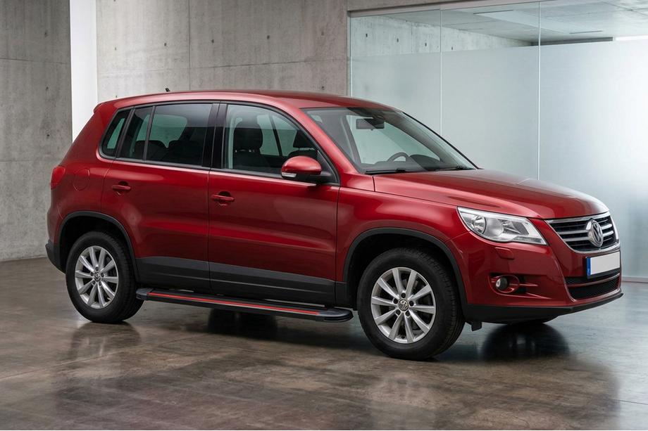 Volkswagen Tiguan 2007-2016 Praguri Laterale Maya Red (2 buc, Aluminiu) Foto 1