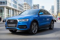 Audi Q3 2011-2019 Praguri Laterale Maya Blue (2 buc, Aluminiu) foto 1