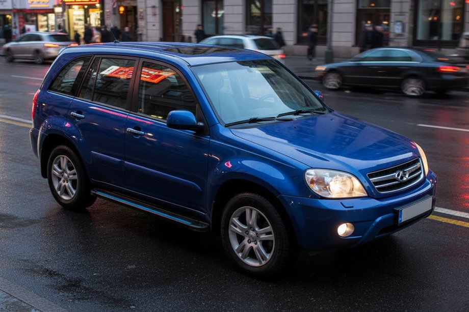 Chery Tiggo 1 2005-2016 Praguri Laterale Maya Blue (2 buc, Aluminiu) Foto 1