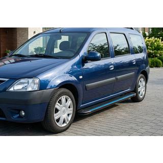 Praguri Laterale Maya Blue (2 buc, Aluminiu) Dacia Logan MCV 2004-2014 foto 1