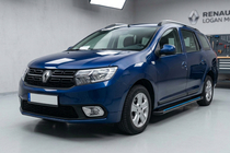 Dacia Logan MCV 2013-2020 Praguri Laterale Maya Blue (2 buc, Aluminiu) foto 1