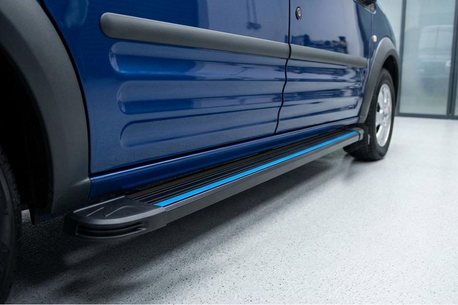 Ford Connect 2006–2009 Praguri Laterale Maya Blue (2 buc, Aluminiu) Image