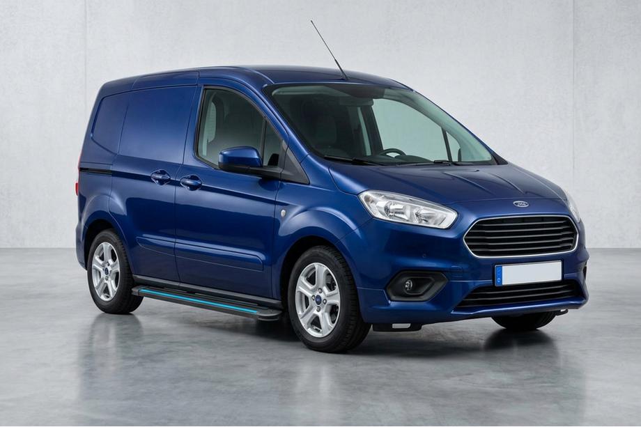 Ford Courier 2014-2023 Praguri Laterale Maya Blue (2 buc, Aluminiu) Image