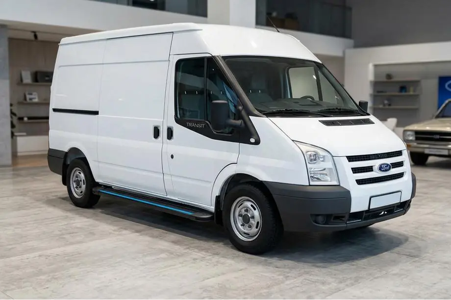 Ford Transit 2000–2014 Praguri Laterale Maya Blue (2 buc, Aluminiu) L2 (ampatament mediu) Image