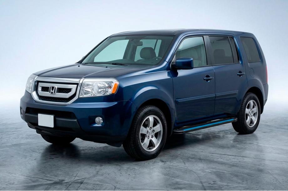 Honda Pilot 2008-2015 Praguri Laterale Maya Blue (2 buc, Aluminiu) Image