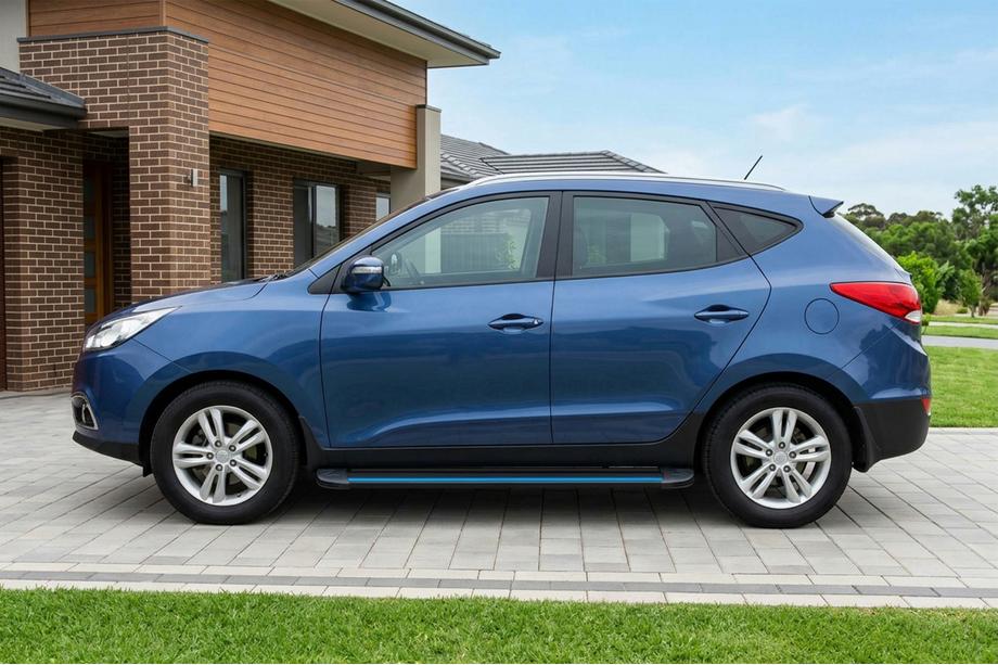 Hyundai IX-35 2010-2015 Praguri Laterale Maya Blue (2 buc, Aluminiu) Foto 1