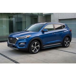 Praguri Laterale Maya Blue-Black (2 buc, Aluminiu) Hyundai Tucson TL 2016-2021 foto 1