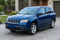 Jeep Compass 2006-2016 Praguri Laterale Maya Blue (2 buc, Aluminiu) foto 1