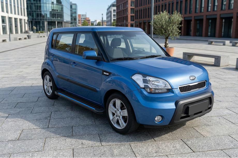 Kia Soul I 2008-2013 Praguri Laterale Maya Blue (2 buc, Aluminiu) Foto 1
