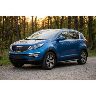 Praguri Laterale Maya Blue-Black (2 buc, Aluminiu) Kia Sportage 2010-2015 foto 1