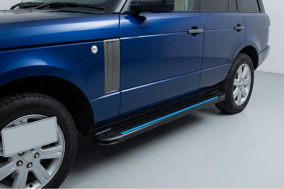 Range Rover III L322 2002-2012 Praguri Laterale Maya Blue (2 buc, Aluminiu) Foto 1