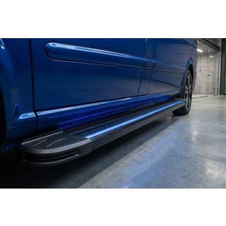 Praguri Laterale Maya Blue-Black (2 buc, Aluminiu) foto 1