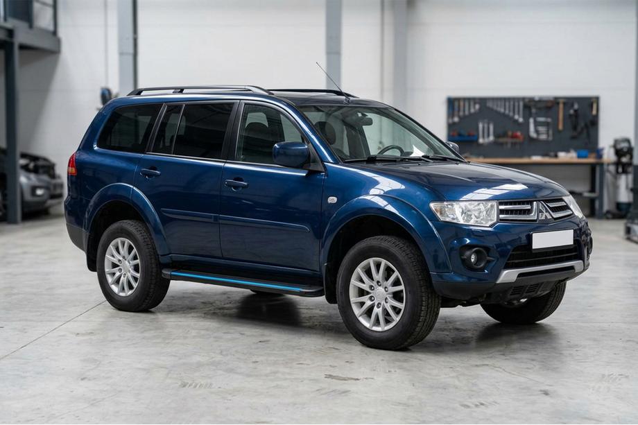 Mitsubishi Pajero Sport 2008-2015 Praguri Laterale Maya Blue (2 buc, Aluminiu) Foto 1