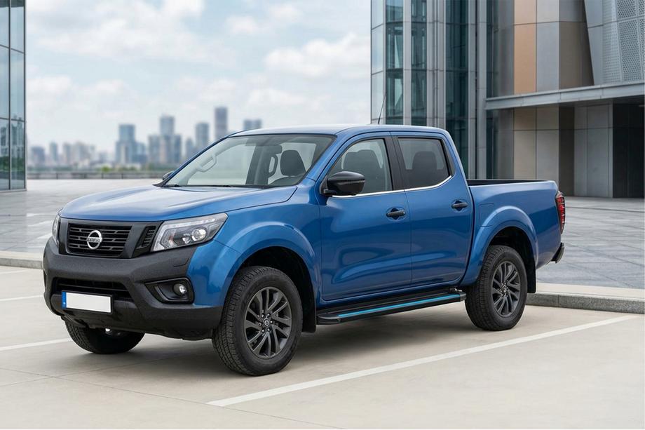 Nissan Navara/NP300 2016- Praguri Laterale Maya Blue (2 buc, Aluminiu) Foto 1