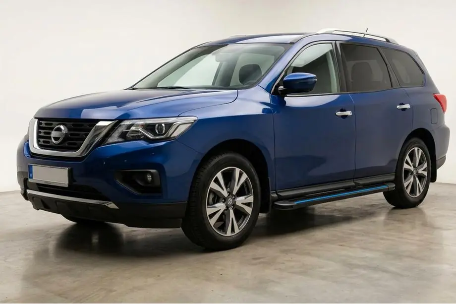 Nissan Pathfinder R52 2012-2021 Praguri Laterale Maya Blue (2 buc, Aluminiu) Image