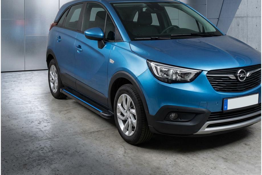 Opel Crossland X 2017-2024 Praguri Laterale Maya Blue (2 buc, Aluminiu) Image