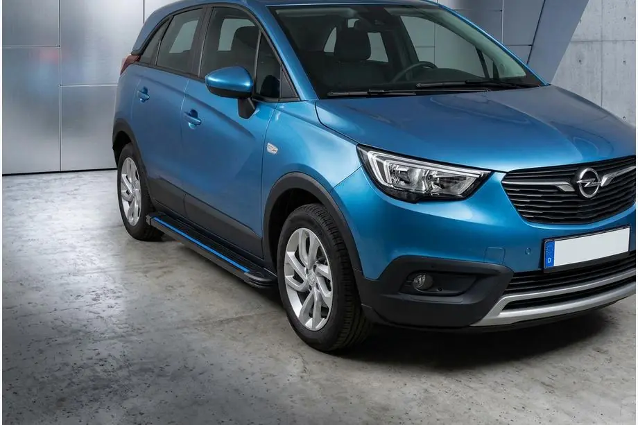 Opel Crossland X 2017-2024 Praguri Laterale Maya Blue (2 buc, Aluminiu) Foto 1