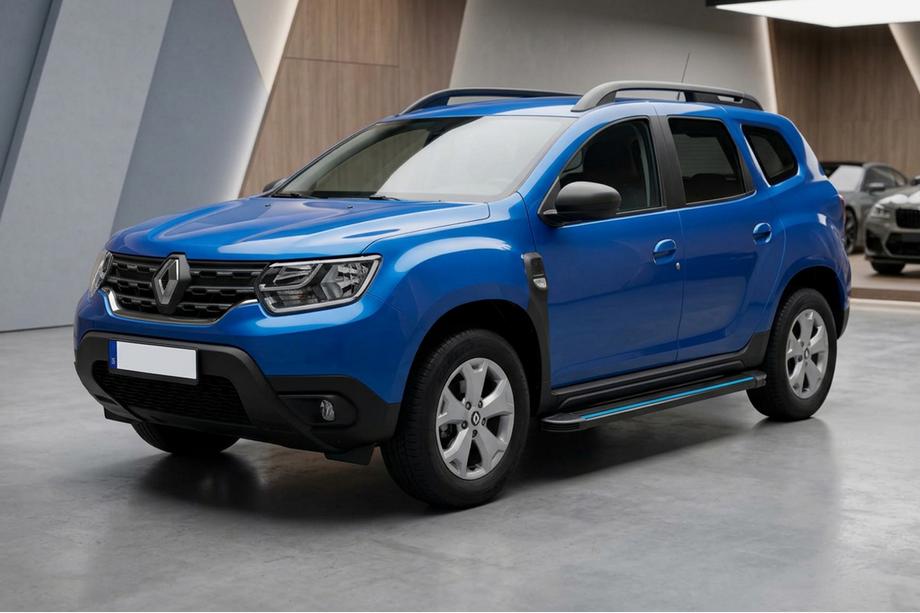 Renault Duster 2018-2024 Praguri Laterale Maya Blue (2 buc, Aluminiu) Image