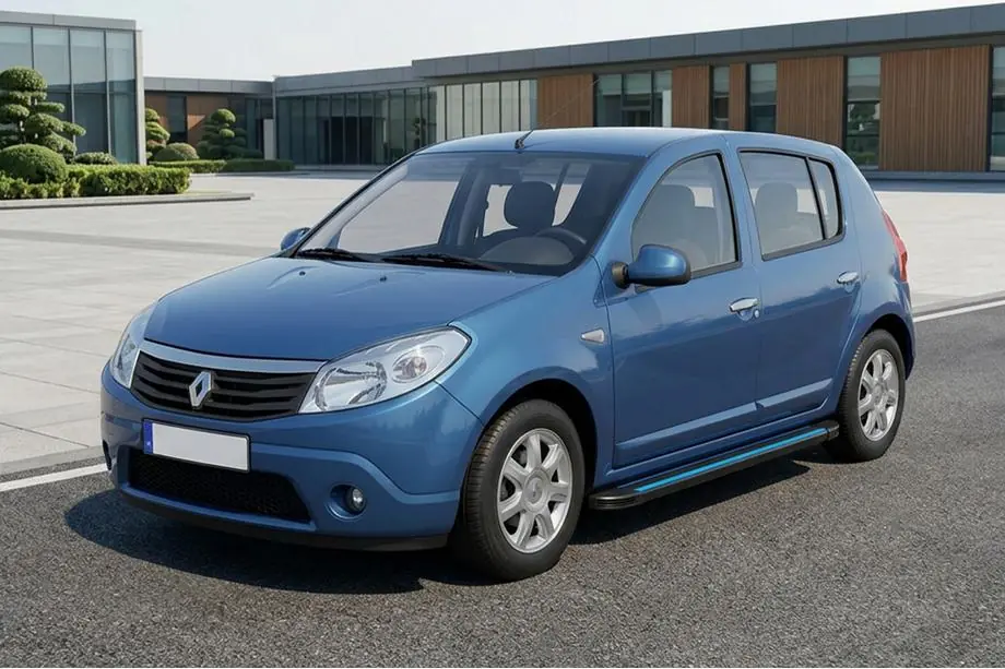 Renault Sandero 2007-2013 Praguri Laterale Maya Blue (2 buc, Aluminiu) Image