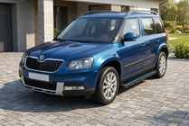 Skoda Yeti 2009-2017 Praguri Laterale Maya Blue (2 buc, Aluminiu) foto 1