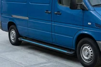 Volkswagen LT 1995-2006 Praguri Laterale Maya Blue (2 buc, Aluminiu) Ampatament Lung foto 1