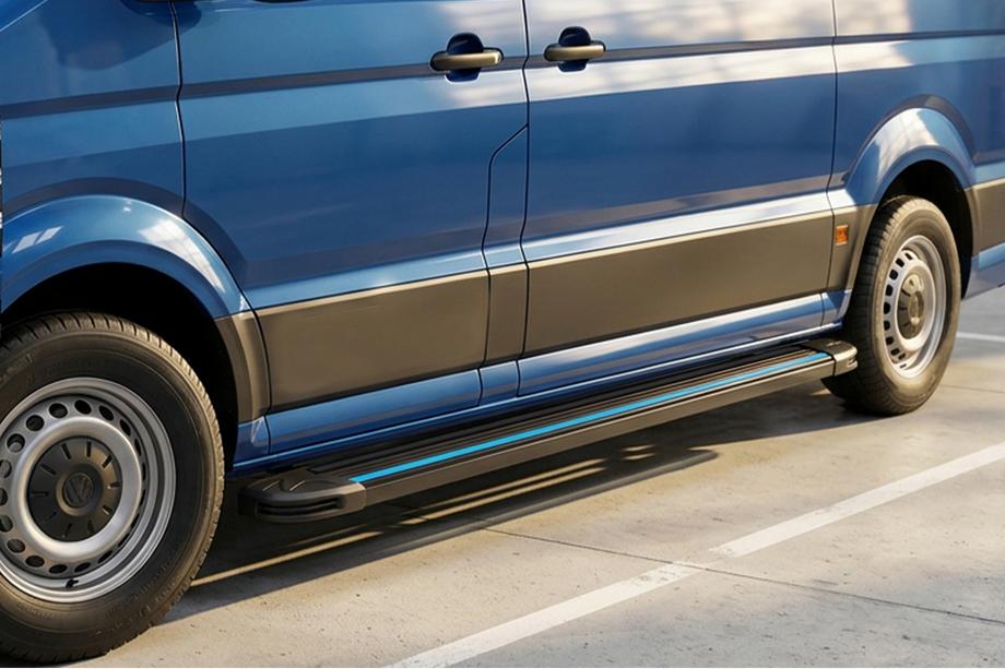Volkswagen Crafter 2016- Praguri Laterale Maya Blue (2 buc, Aluminiu) Long/ExtraLong Image