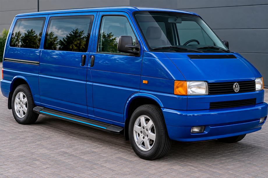 Volkswagen T4 Transporter 1990-2003 Praguri Laterale Maya Blue (2 buc, Aluminiu) Ampatament Lung Foto 1