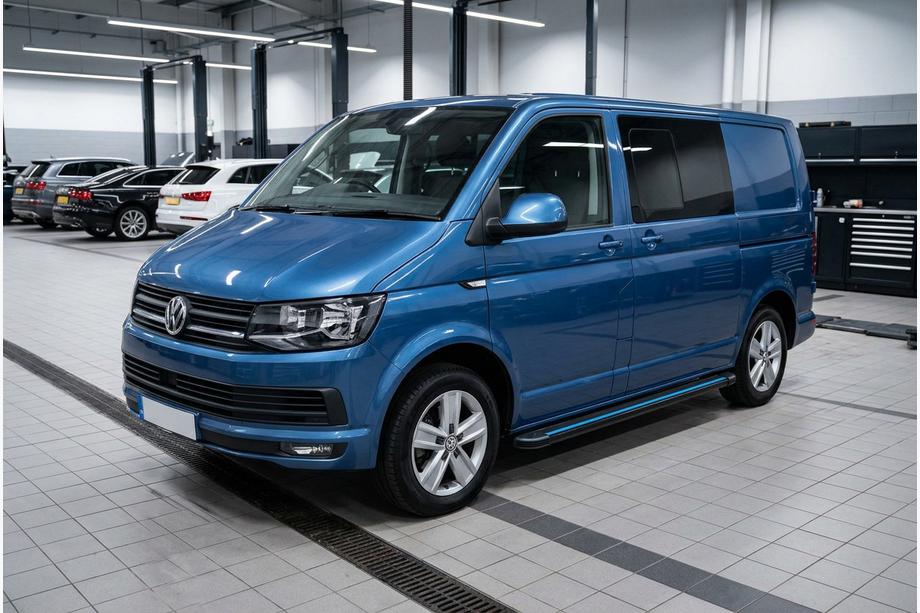 Volkswagen T6 2015-2024 Praguri Laterale Maya Blue (2 buc, Aluminiu) Foto 1