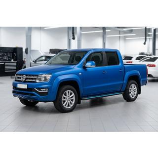Praguri Laterale Maya Blue-Black (2 buc, Aluminiu) Volkswagen Amarok 2010-2022 foto 1