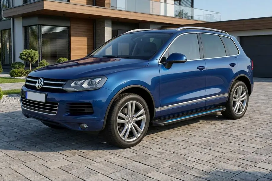 Volkswagen Touareg 2010-2018 Praguri Laterale Maya Blue (2 buc, Aluminiu) Foto 1