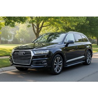 Praguri Laterale New Vision Black (2 buc, Aluminiu) Audi Q7 2015–2026 foto 1