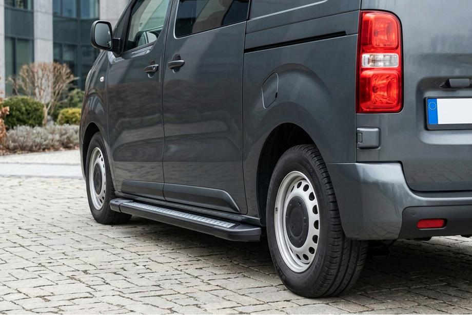 Citroen Jumpy 2007–2017 Praguri Laterale New Vision Black (2 buc, Aluminiu) Image