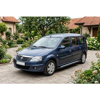 Praguri Laterale New Vision Black (2 buc, Aluminiu) Dacia Logan MCV 2004-2014 foto 1