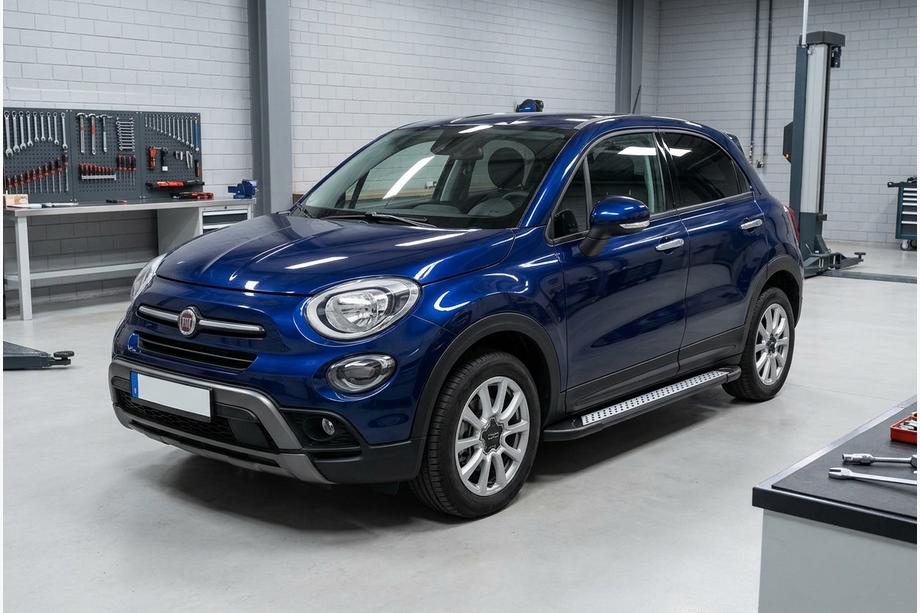 Fiat 500X 2014-2024 Praguri Laterale New Vision Black (2 buc, Aluminiu) Image