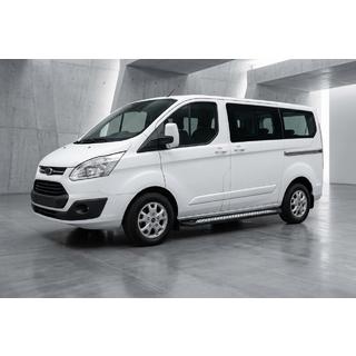 Praguri Laterale New Vision Black (2 buc, Aluminiu) Ford Custom 2013-2022 foto 1