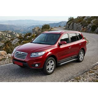 Praguri Laterale New Vision Black (2 buc, Aluminiu) Hyundai Santa Fe 2 2006-2012 foto 1