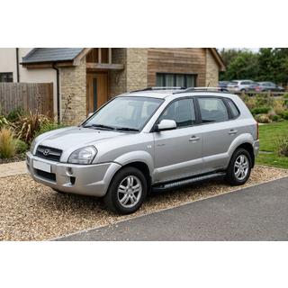 Praguri Laterale New Vision Black (2 buc, Aluminiu) Hyundai Tucson JM 2004- foto 1