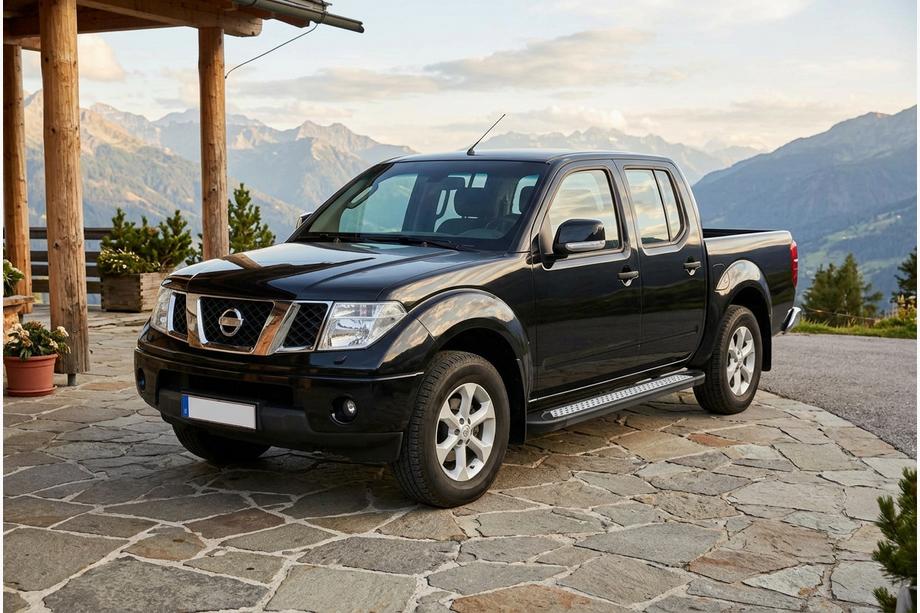 Nissan Navara 2006-2015 Praguri Laterale New Vision Black (2 buc, Aluminiu) Foto 1