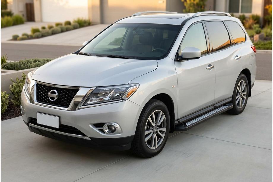 Nissan Pathfinder R52 2012-2021 Praguri Laterale New Vision Black (2 buc, Aluminiu) Foto 1