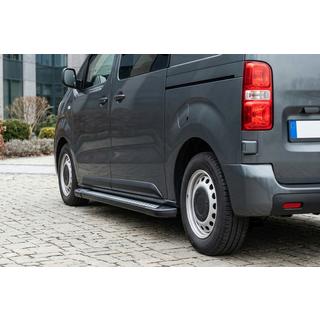 Praguri Laterale New Vision Black (2 buc, Aluminiu) Peugeot Expert 2007-2016 foto 1