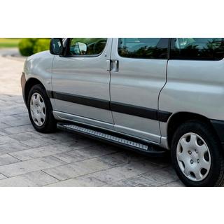 Praguri Laterale New Vision Black (2 buc, Aluminiu) Peugeot Partner 1996-2008 foto 1