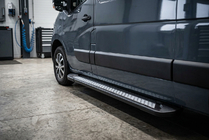 Renault Master 2011-2023 Praguri Laterale New Vision Black (2 buc, Aluminiu) foto 1