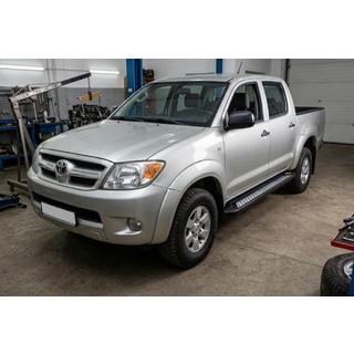 Praguri Laterale New Vision Black (2 buc, Aluminiu) Toyota Hilux 2006-2015 foto 1