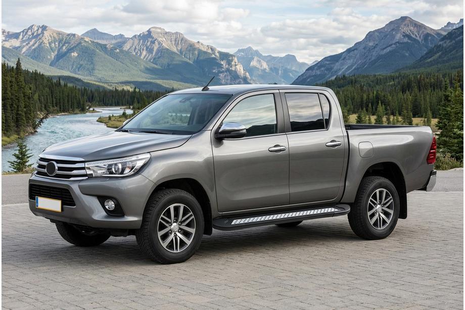 Toyota Hilux 2015- Praguri Laterale New Vision Black (2 buc, Aluminiu) Foto 1