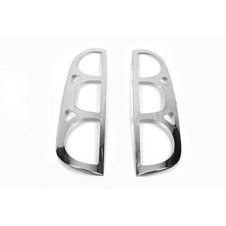 Capace Cromate pentru Stopuri (2 buc, Otel Inoxidabil) Fiat Doblo I 2005-2010 foto 2