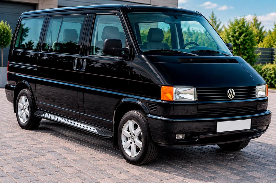 Volkswagen T4 Transporter 1990-2003 Praguri Laterale Vision New Black (2 buc, Aluminiu) Image