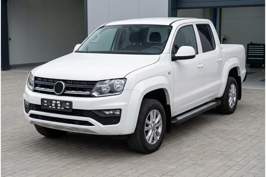 Volkswagen Amarok 2010-2022 Praguri Laterale New Vision Black (2 buc, Aluminiu) Foto 1